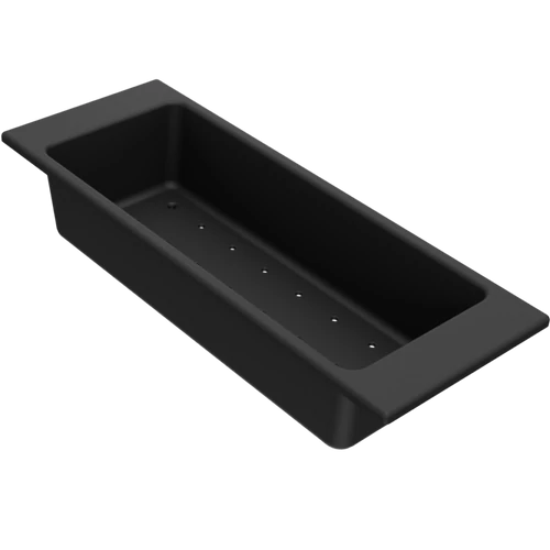 ELLECI - Gyümölcsmosó kosár mosogatóhoz 433x165x86mm műanyag fekete AVP037BK