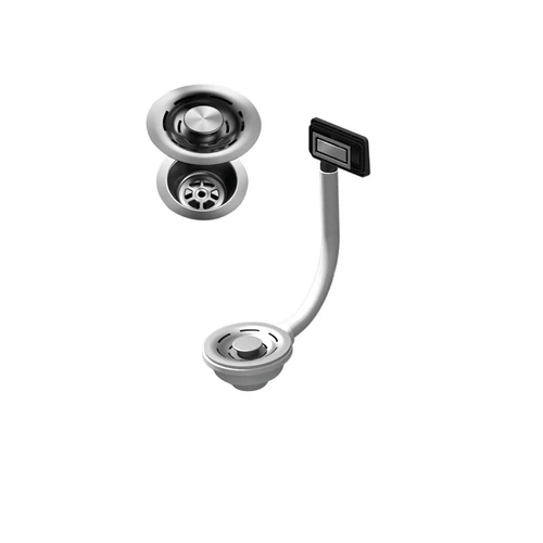 ELLECI - FLOW-PRO szűrőkészlet 3,5 " túlfolyó készlettel együtt inox KITWPT-F-1VSELL-IN
