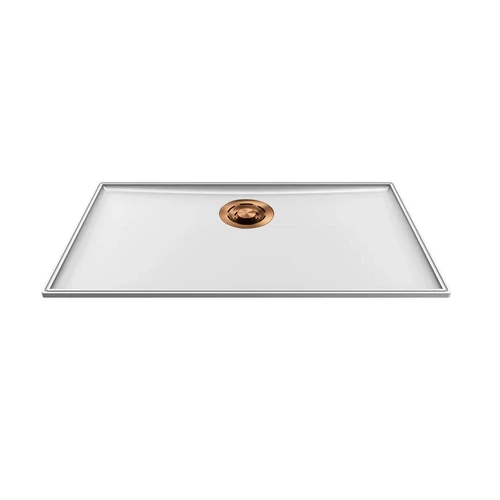 ELLECI - Mosogatótálca Essenza 70 68,2x38,2 Keratek 1 m. K96 White bronz tartozékkal LKES7096BRZ