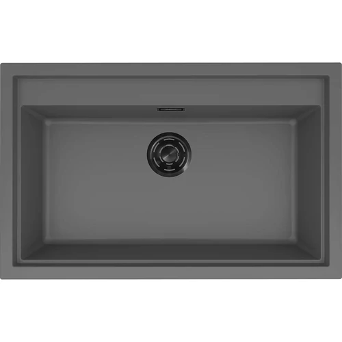 ELLECI - Mosogatótálca Sintesi 130 Keratek K99 Dark Grey fekete tartozékokkal LKS13099BKM