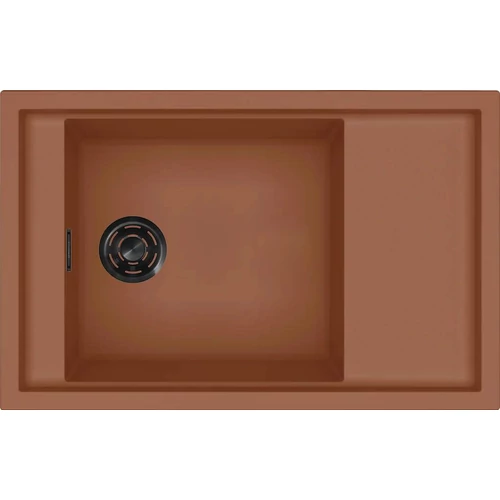 ELLECI - Mosogatótálca Sintesi 305 Keratek K83 Clay fekete tartozékokkal LKS30583BKM