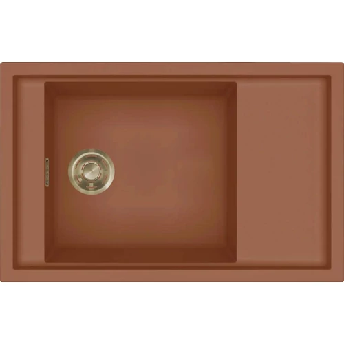 ELLECI - Mosogatótálca Sintesi 305 Keratek K83 Clay arany tartozékokkal LKS30583GLD