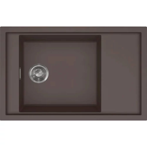 ELLECI - Mosogatótálca Sintesi 305 Keratek K87 Cocoa inox tartozékokkal LKS30587