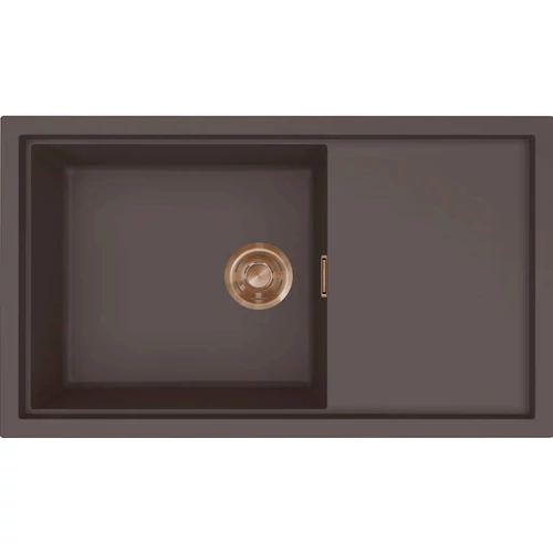 ELLECI - Mosogatótálca Sintesi 410 Keratek K87 Cocoa bronz tartozékokkal LKS41087BRZ