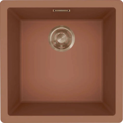 ELLECI - Mosogatótálca Zen 102 Keratek K83 Cavern Clay bronz tartozékokkal LKZ10283BRZ
