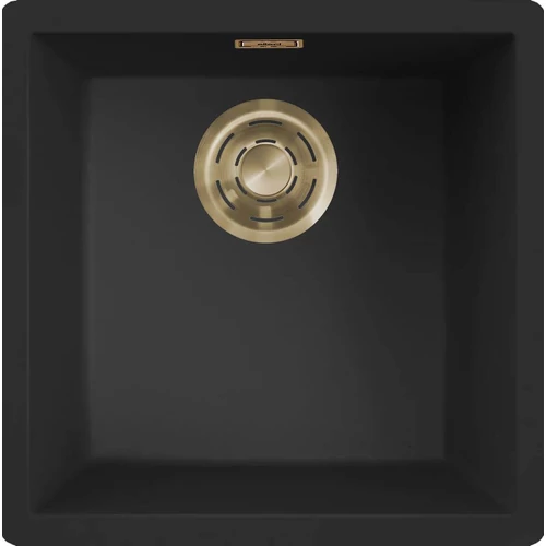 ELLECI - Mosogatótálca Zen 102 Keratek K86 Black arany tartozékokkal LKZ10286GLD