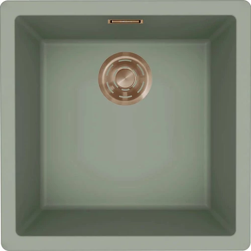 ELLECI - Mosogatótálca Zen-F 102 Keratek K82 Sage Green bronz tartozékokkal LKZ10287F01BRZ