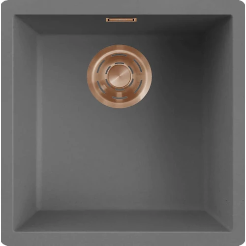 ELLECI - Mosogatótálca Zen-F 102 Keratek K99 Dark Grey bronz tartozékokkal LKZ10299F01BRZ