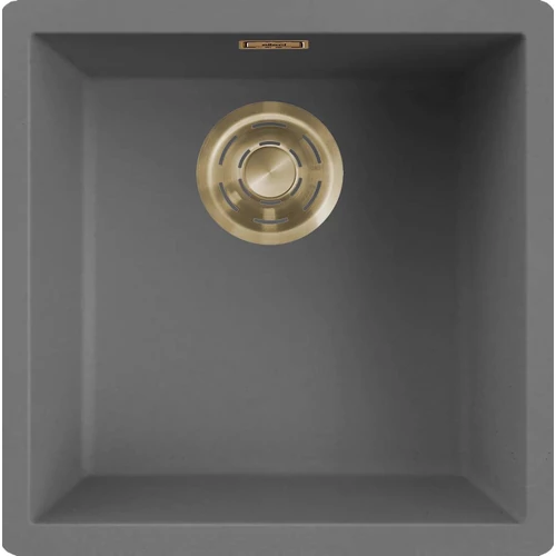 ELLECI - Mosogatótálca Zen-F 102 Keratek K99 Dark Grey arany tartozékokkal LKZ10299F01GLD