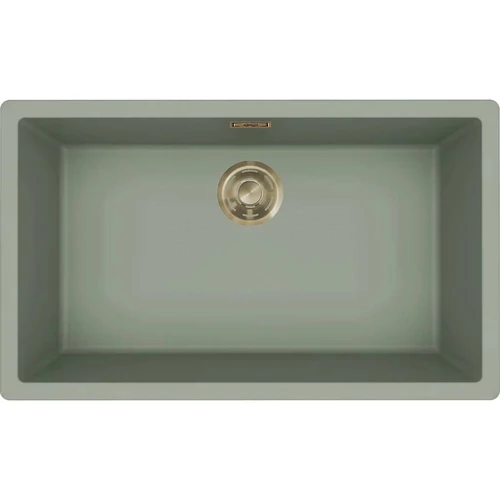 ELLECI - Mosogatótálca Zen-F 130 Keratek K82 Sage Green arany tartozékokkal LKZ13082F01GLD