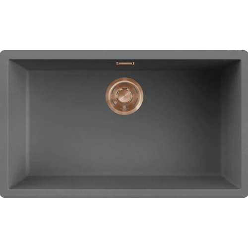ELLECI - Mosogatótálca Zen-F 130 Keratek K99 Dark Grey bronz tartozékokkal LKZ13099F01BRZ