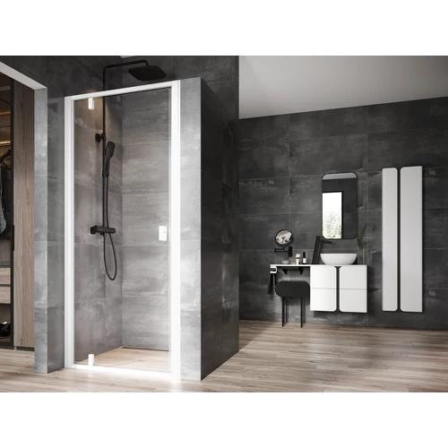 Ravak Nexty NDOP1-90 zuhanyajtó matt fehér+transparent 03O70101Z1