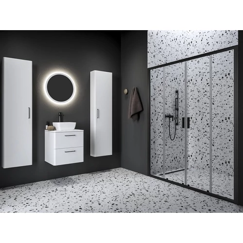 Ravak Blix II NBLDP4 190 zuhanyajtó fekete+transparent 0YML0300Z1