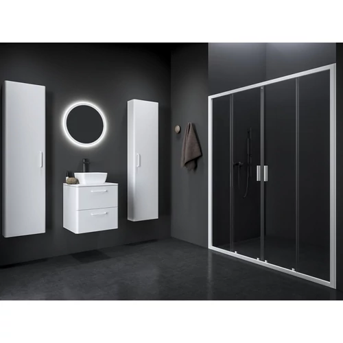 Ravak Blix II NBLDP4 160 zuhanyajtó matt fehér+transparent 0YMS0E00Z1