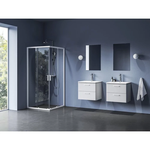 Ravak Blix II NBLRV2 90x90 zuhanykabin matt fehér+transparent 1LM70E00Z1