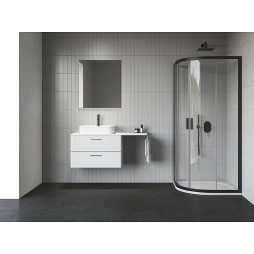 Ravak Blix II NBLCP4 80x80 zuhanykabin fekete+transparent 3BM40300Z1