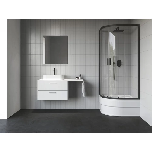 Ravak Blix II NBLCP4 Sabina 80x80 zuhanykabin fekete+transparent 3BM40340Z1