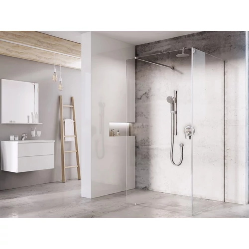 Ravak Walk-In Corner Set 110x80, zuhanykabin krómhatású+transparent GW1CD4C0SZ1