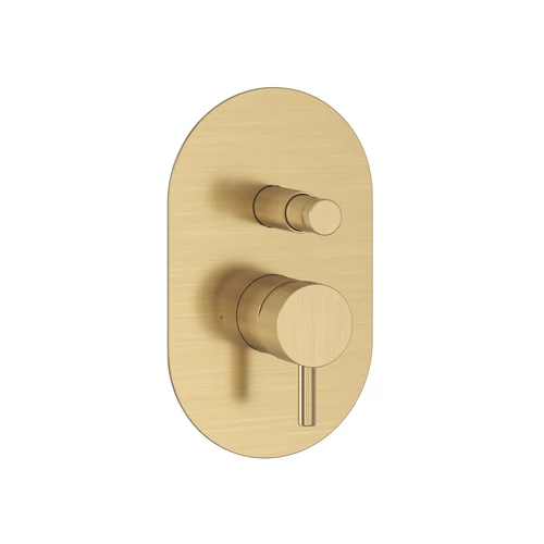 Ravak Espirit falba süllyesztet csaptelep, automatikus kétutas, belső egységgel ES 061.60GLB.O2, Gold Brushed X070608