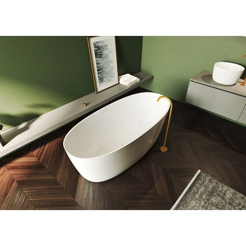 Riho Oval Solid Surface 160x72 cm szabadonálló kád B129001105