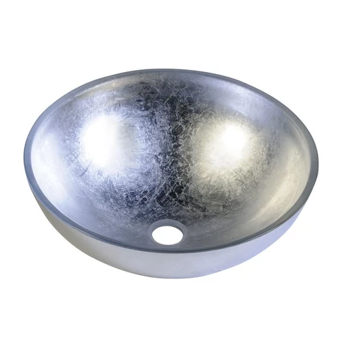 Sapho MURANO ARGENTO üvegmosdó, átm:40x14cm, ezüst (AL5318-52)
