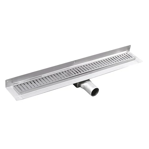 SAPHO GELCO MANUS INOX padlóösszefolyó ONDA rosttal, fal éléhez, 650x112x55mm (GMO22)