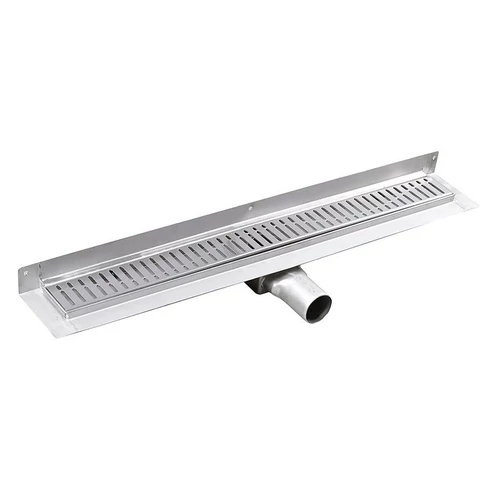 SAPHO GELCO MANUS INOX padlóösszefolyó ONDA rosttal, fal éléhez, 750x112x55mm (GMO23)