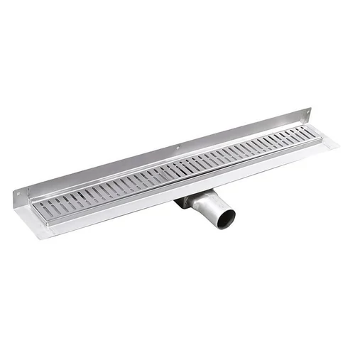 SAPHO GELCO MANUS INOX padlóösszefolyó ONDA rosttal, fal éléhez, 1250x112x55mm (GMO28)