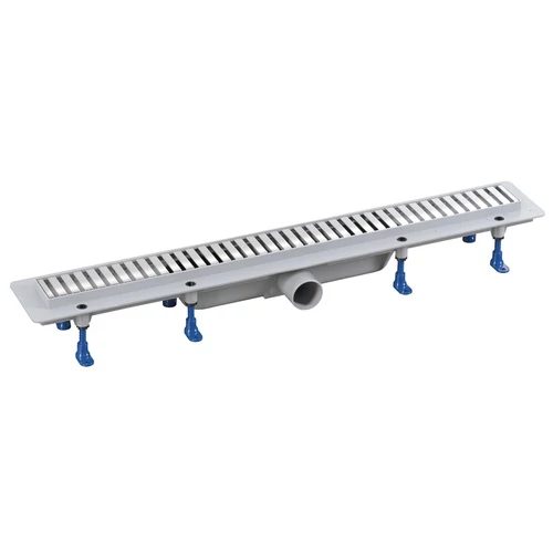 SAPHO BRUCKNER padlóösszefolyó, inox ráccsal, DN50, 710x122x65mm (700.157.2)