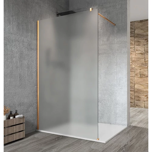 Sapho VARIO GOLD Fix zuhanyfal, fali profillal, merőleges merevítő nélkül, matt üveg, 900mm (GX1490GX1016)