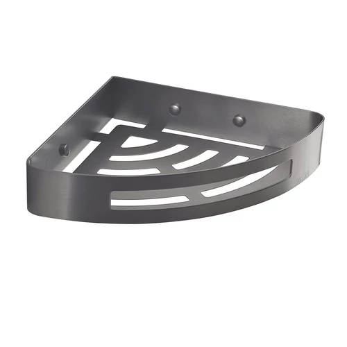 SAPHO SMART sarokpolc zuhanyzóba, 210x45x210mm, gun metal (247981)
