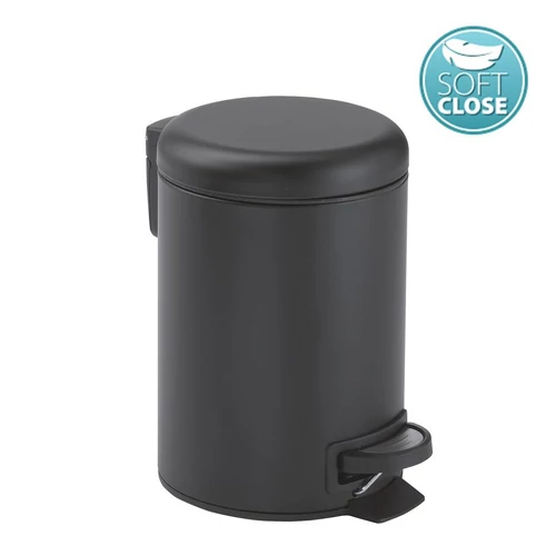 SAPHO POTTY szemetes, Soft Close, 5l, matt fekete (330914)