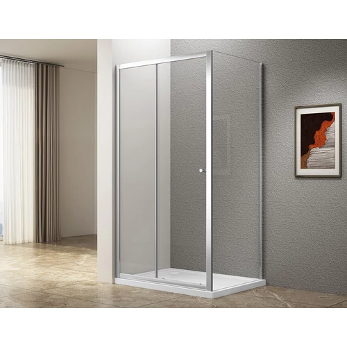 SAPHO UGGA tolóajtó oldalfallal, 1000x900mm, transzparent üveg (ATS100-02)