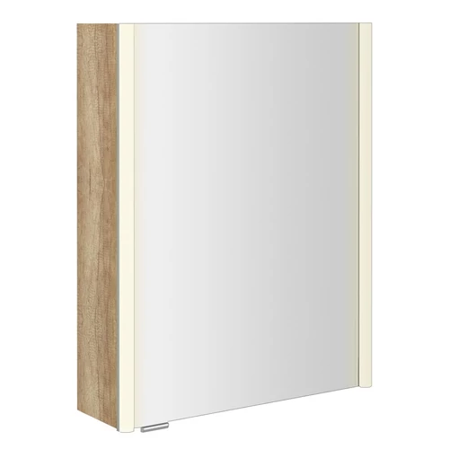 SAPHO ALIX tükrösszekrény LED világítással, 56x70x17,5cm, Alabama tölgy (AX156-0022)