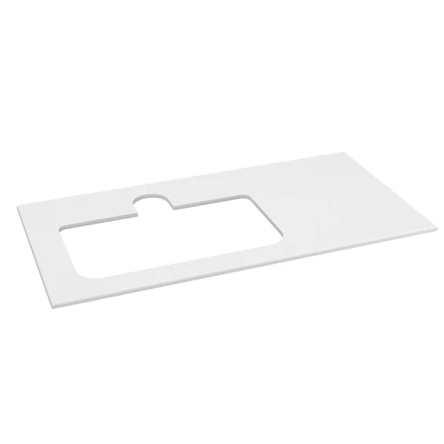 SAPHO BRAHEA Rockstone pult, balos, 101x51,5cm (70+30cm), matt fehér (BL101-0101-L-70)