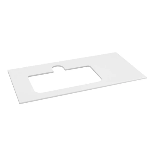 SAPHO BRAHEA Rockstone pult, balos, 101x51,5cm (80+20cm), matt fehér (BL101-0101-L-80)