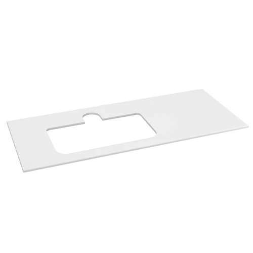 SAPHO BRAHEA Rockstone pult, balos, 121x51,5cm (90+30cm), matt fehér (BL121-0101-L)