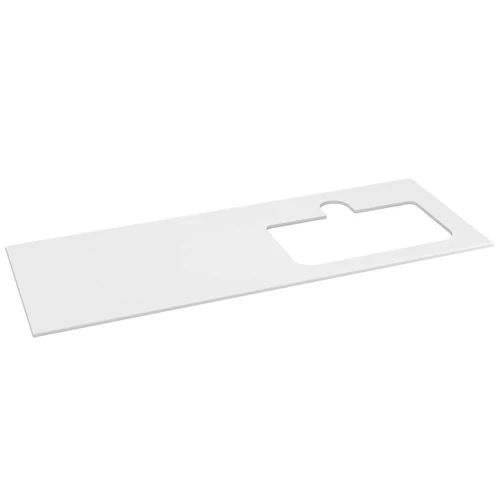 SAPHO BRAHEA Rockstone pult, jobbos, 141x51,5cm (70+70cm), matt fehér (BL141-0101-R)
