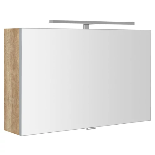 SAPHO CLOE tükrösszekrény LED világítással, 80x50x18cm, Alabama tölgy (CE080-0022)
