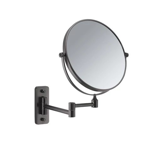 SAPHO GAIA kozmetikai tükör, átm.:230mm, gun metal (CO202481)