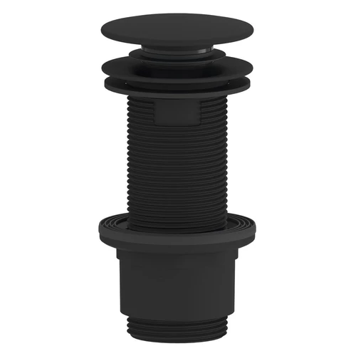 SAPHO klik-klak mosdólefolyó, 5/4“, 10-80mm, ABS/matt fekete  (CV1132B)