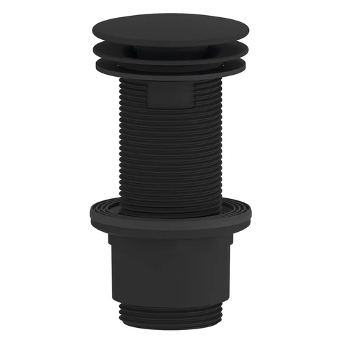 SAPHO klik-klak mosdólefolyó, nem zárható, 5/4“, 10-80mm, ABS/matt fekete  (CV1232B)