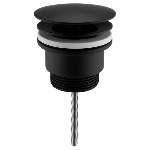 SAPHO klik-klak mosdólefolyó, nem zárható, 5/4“, 5-65mm, matt fekete  (CV3004B)