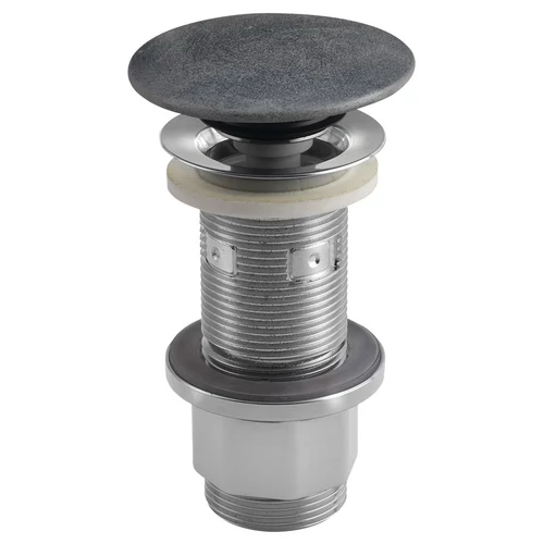 SAPHO klik-klak mosdólefolyó túlfolyó nélkül, 5/4“, ezüst  (FG919)