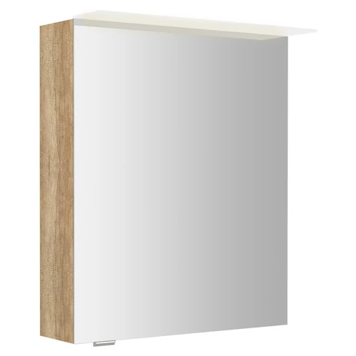 SAPHO LINEX tükrösszekrény LED világítással, jobbos/balos, 60x70x15cm, Alabama tölgy (LX060-0022)