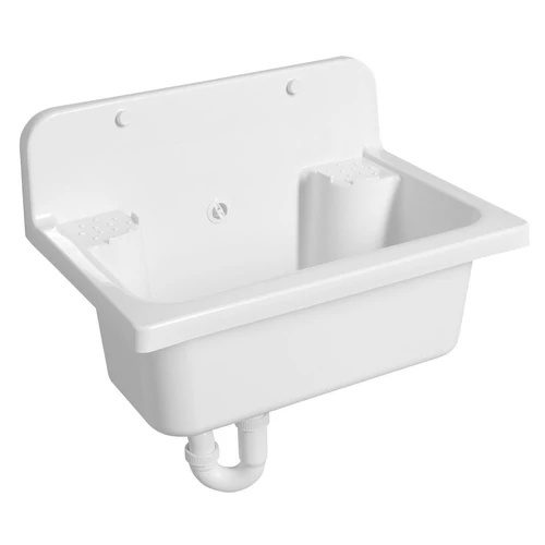 SAPHO AQUALINE Fali kiöntő, szifonnal, 55x37cm, PVC, fehér  (PI5052)