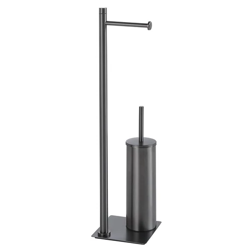SAPHO TRILLY álló WC-kefe és WC-papírtartó, gun metal (TR3281)