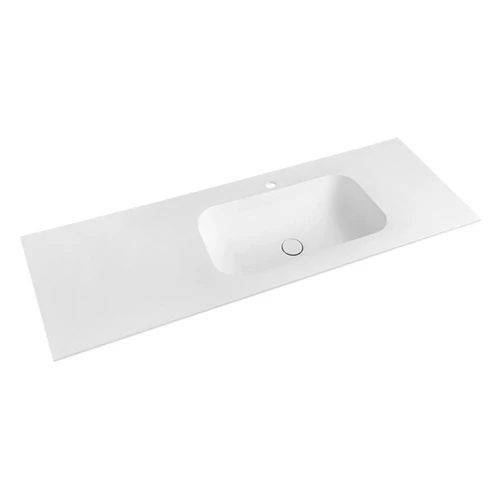SAPHO TREOS Rockstone pult, jobbos, 131,6x51,3cm, matt fehér (TS132-0101-R)