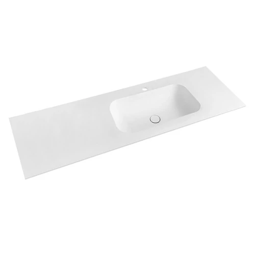 SAPHO TREOS Rockstone pult, jobbos, 146,6x51,3cm, matt fehér (TS147-0101-R)