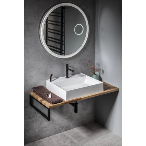 SAPHO WOODY tömörfa pult, 800x28x500mm, natúr tölgy (WD080-70)